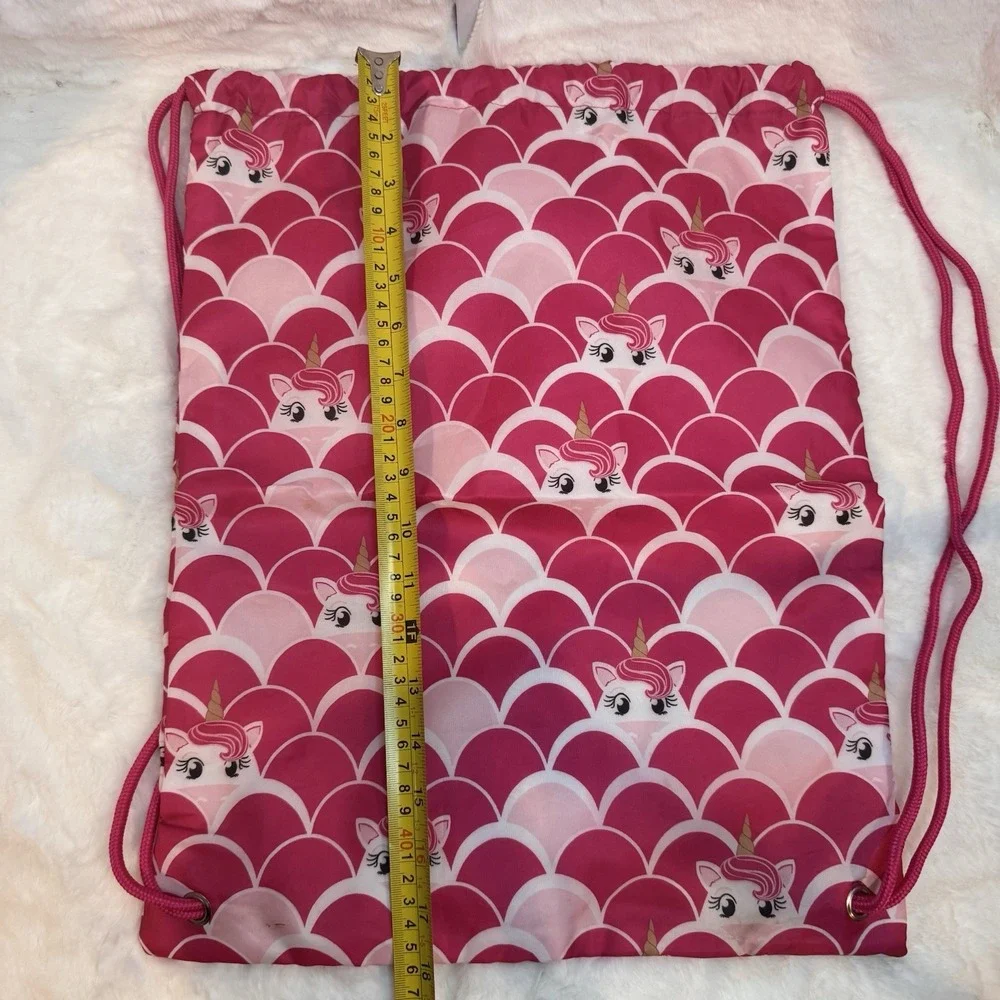 Thirty One Girls Unicorn Bundle ~ Thermal Lunch Box With Matching Cinch Sac Pink